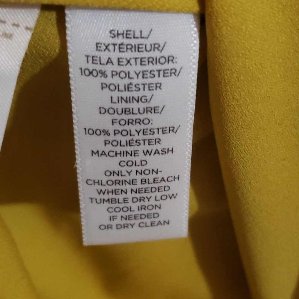NWT LOFT PLEATED YELLOW SKIRT SIZE 10 - Picture 5 of 6